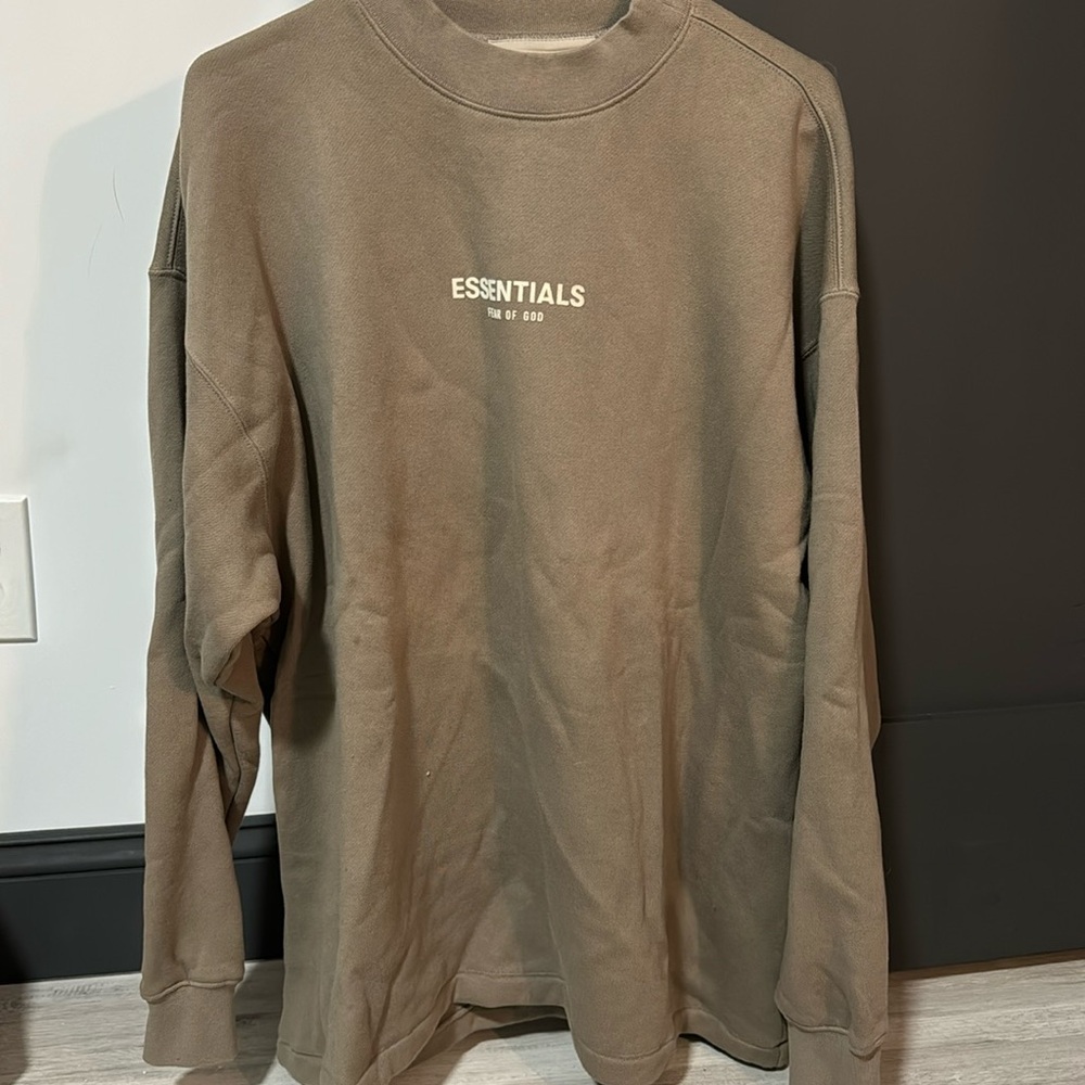 Essentials tunic sweatshirt with mock neck